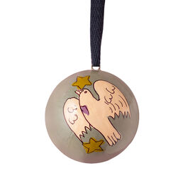 Handpainted dove bauble